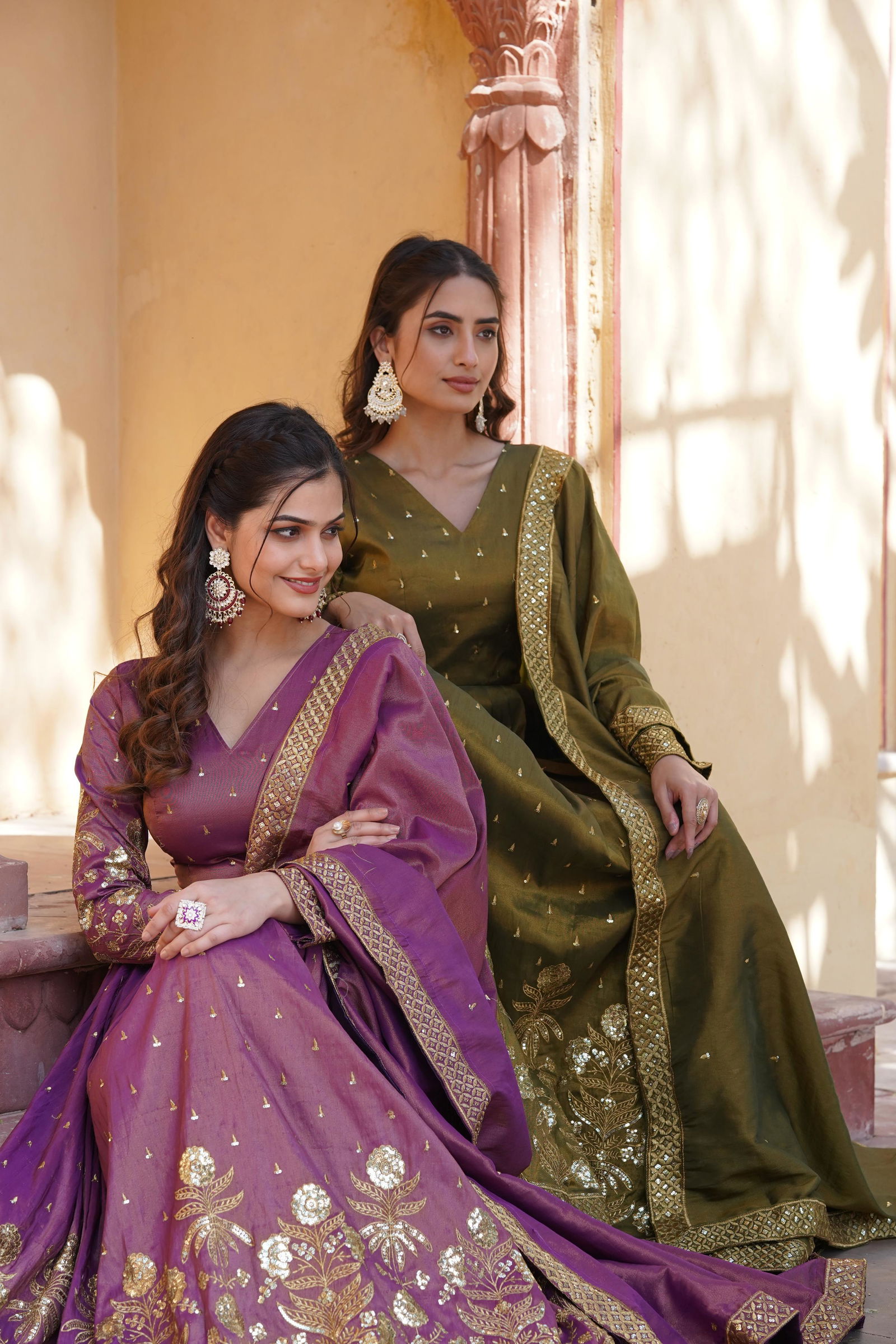 KA 1091 Heavy Viscose Embroidery Wedding Wear Gown With Dupatta Wholesale Price In Surat